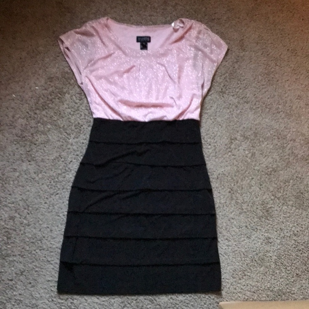 Sparkly short pink dress